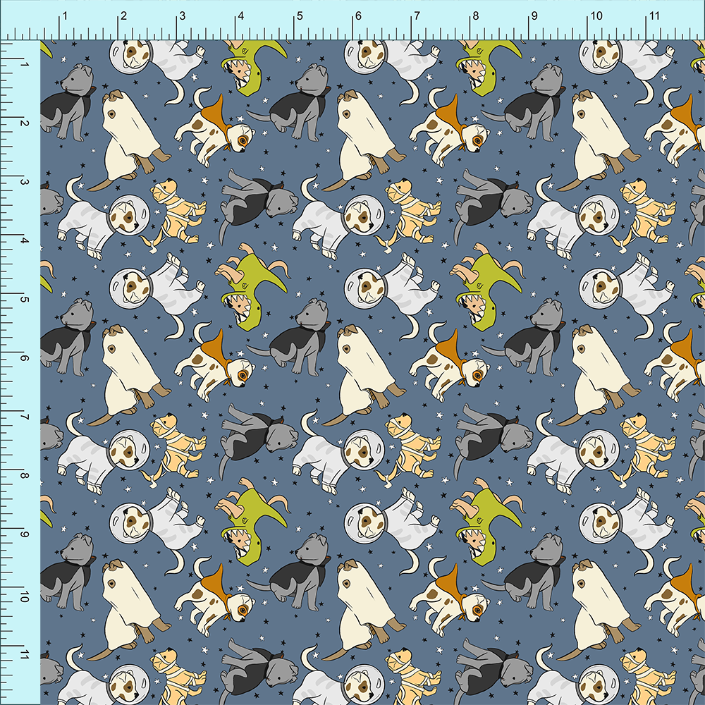 Fabric Club Month 16 - Costume Pups (pre-order)