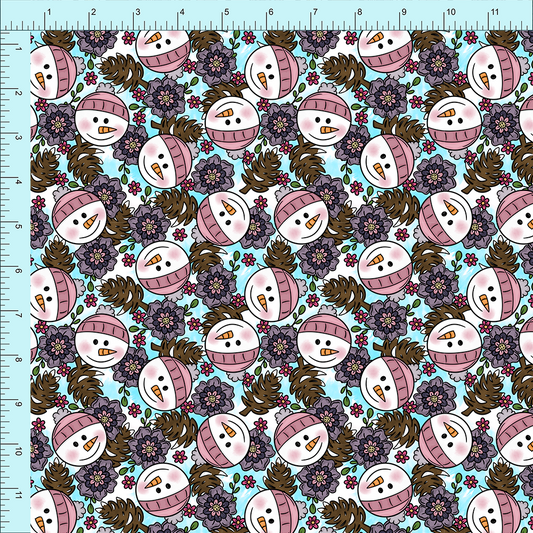 Fabric Club Month 20 - Fun Floral Snowman (pre-order)