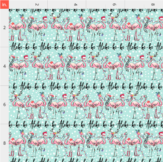 Fabric Club Month 06 - Alohohoho Flamingos (preorder)