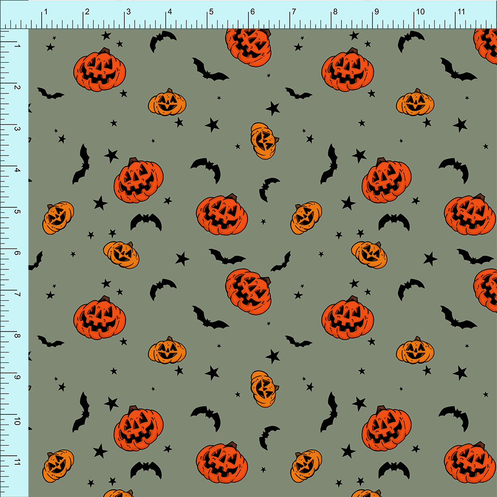 Fabric Club Month 17 -  Spooky Pumpkins (retail)